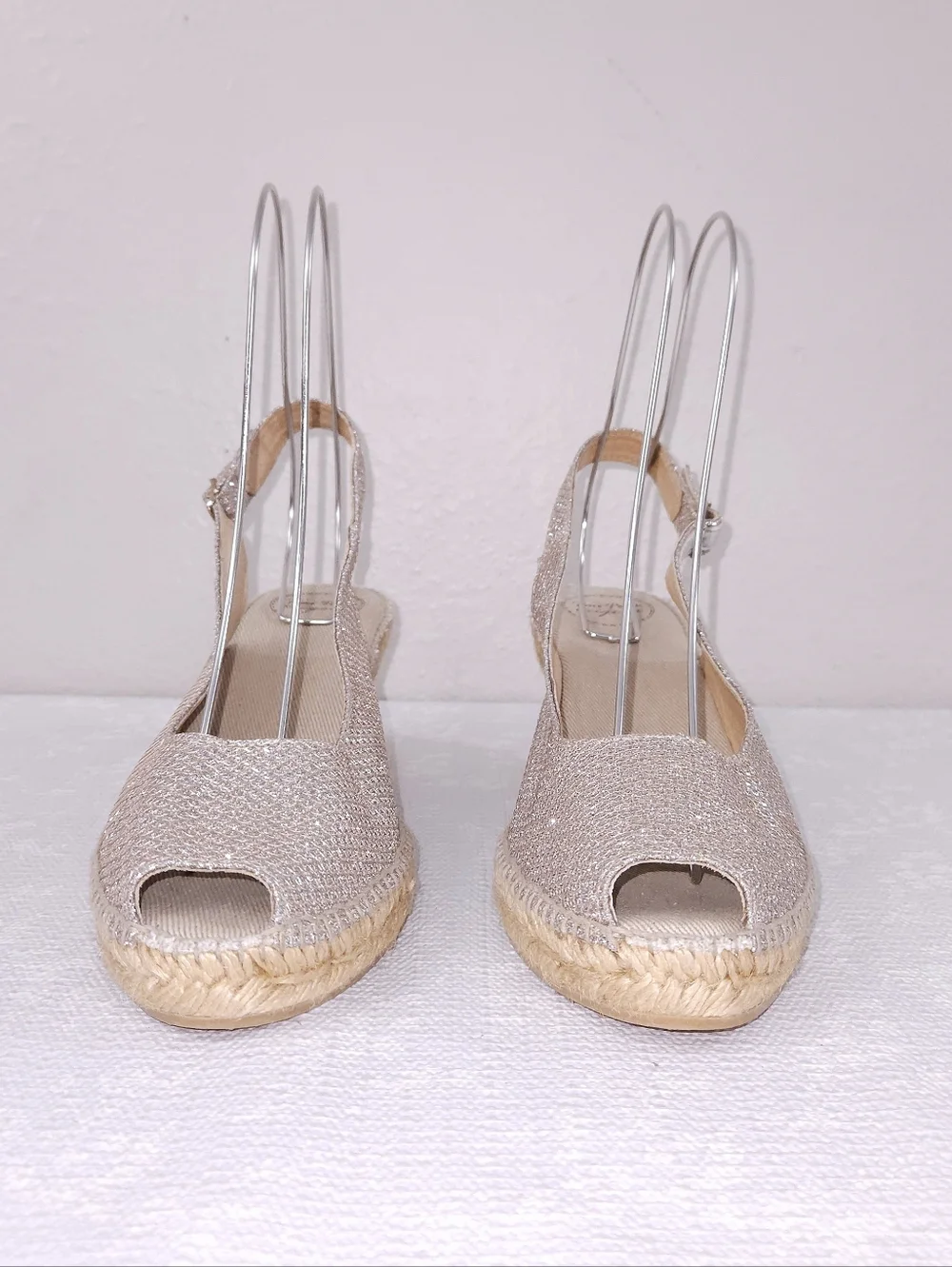 New! TONI PONS Carol Slingback Espadrille Wedge Peep-Toe Pumps US 11